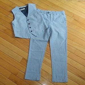 Two Piece Linen Pants and Vest